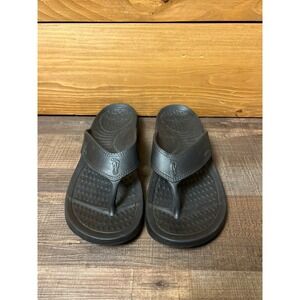 Nuusol Walking in American Comfort Black Thong Sandals Women's Flip Flops Summer